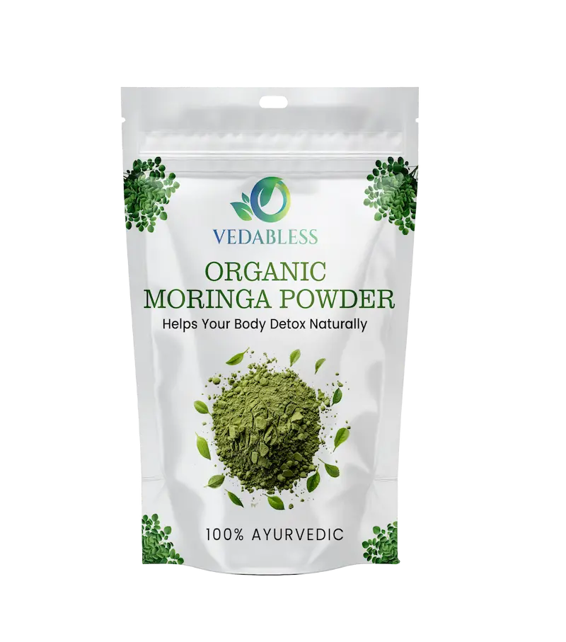 Organic Moringa Powder 100% Pure Natural Herbal Supplement