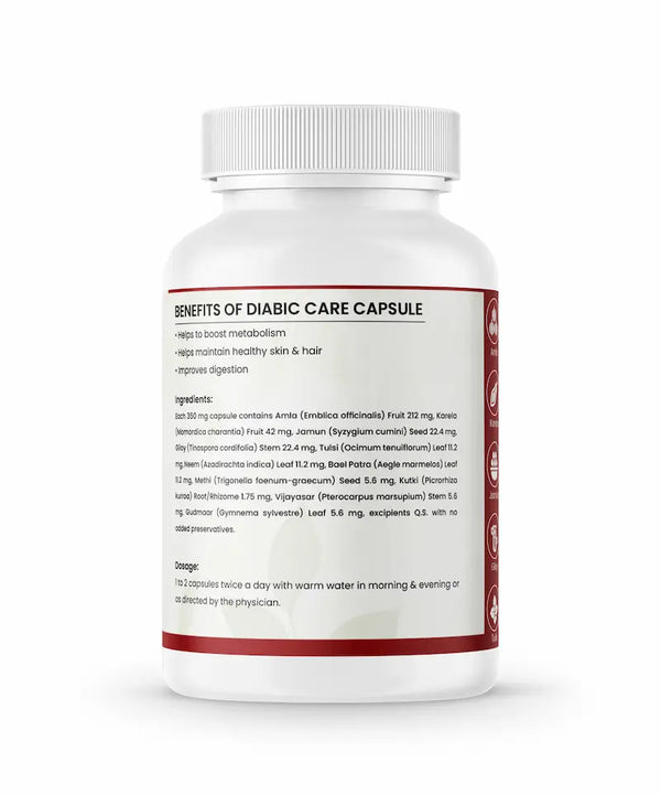 Diabic Care Capsules – Ayurvedic Formula for Natural Blood Sugar Support
