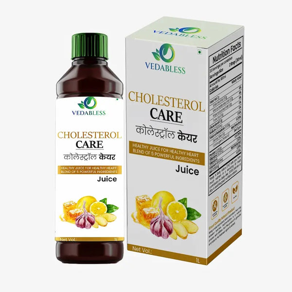 Vedabless Cholesterol Care Juice – Ayurvedic Herbal Juice for Heart & Cholesterol Support