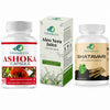 Ashoka Capsules + Shatavari + Aloe Vera Juice – Women Health & Wellness Combo